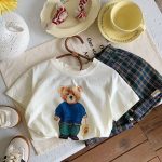 【90-160cm】半袖 Tシャツ キッズ服 カジュアル カートゥーン プリント - 画像 (8)