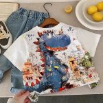 【90-140】半袖Tシャツ 男の子 カジュアルプリント カートゥーン - 画像 (2)
