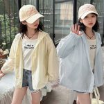 【110-170cm】アウター 女の子 シンプル レース 切り替え - 画像 (4)