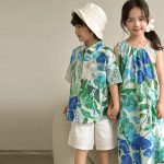 【80-150cm】セットアップorワンピース キッズ服 清新 カジュアル - 画像 (3)