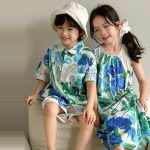【80-150cm】セットアップorワンピース キッズ服 清新 カジュアル - 画像 (5)