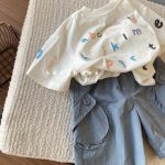 【80-140cm】半袖Tシャツ キッズ服 カジュアル アルファベット - 画像 (5)