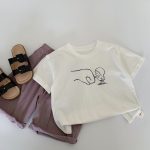 【90-160cm】半袖トップス キッズ服 プリント カジュアル - 画像 (5)