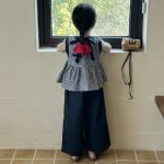 【90-140cm】セットアップ 女の子 森ガール チェック柄 - 画像 (6)