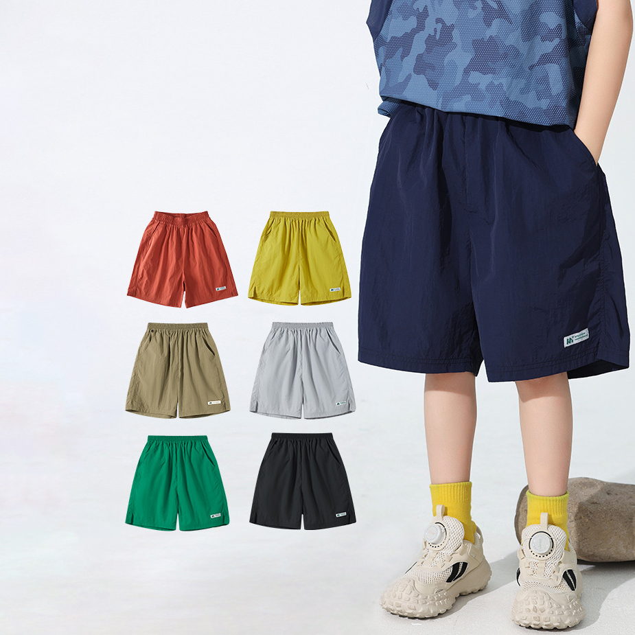 681ab8693b677017608816.jpg 【120-170cm】ハーフパンツ 男の子 8色選べる 定番 ハンサム 人気 スポーツ 無地 - 画像 (1)