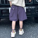 【120-170cm】ハーフパンツ 男の子 8色選べる 定番 ハンサム 人気 スポーツ 無地 - 画像 (6)
