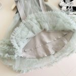 【90-140cm】ワンピース 女の子 ノースリーブ 無地 メッシュ - 画像 (6)