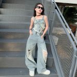 【120-170cm】 セットアップ 女の子 無地 デニム - 画像 (5)