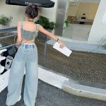 【120-170cm】 セットアップ 女の子 無地 デニム - 画像 (6)