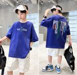 【90-160cm】半袖 トップス Tシャツ 男の子 プリント かっこいい 3色展開 - 画像 (13)