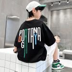 【90-160cm】半袖 トップス Tシャツ 男の子 プリント かっこいい 3色展開 - 画像 (2)