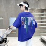 【90-160cm】半袖 トップス Tシャツ 男の子 プリント かっこいい 3色展開 - 画像 (5)