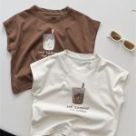 【80-140cm】Tシャツ 男の子 プリント シンプル