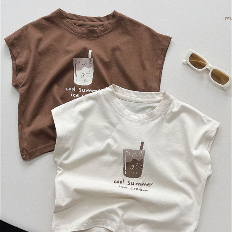 68301db03bfb6197402317.jpg 【80-140cm】Tシャツ 男の子 プリント シンプル - 画像 (1)