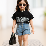 【110-160cm】セットアップ 女の子 デニム シンプル - 画像 (10)