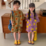 【80-140cm】セットアップ キッズ服 ファッション プリント - 画像 (2)