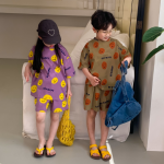 【80-140cm】セットアップ キッズ服 ファッション プリント - 画像 (3)