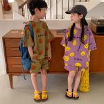 【80-140cm】セットアップ キッズ服 ファッション プリント - 画像 (5)