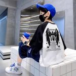 【110-160cm】半袖Tシャツ 男の子 プリント 配色 カジュアル - 画像 (5)