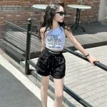 【110-160cm】トップス 女の子 ノースリーブ  プリント - 画像 (12)