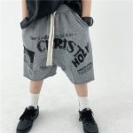 【110-160cm】ショートパンツ 男の子 アルファベット プリント 2色展開 - 画像 (8)
