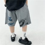 【110-160cm】ショートパンツ 男の子 アルファベット プリント 2色展開 - 画像 (10)