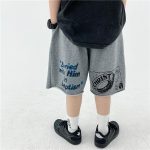 【110-160cm】ショートパンツ 男の子 アルファベット プリント 2色展開 - 画像 (3)