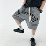 【110-160cm】ショートパンツ 男の子 アルファベット プリント 2色展開 - 画像 (4)