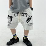 【110-160cm】ショートパンツ 男の子 アルファベット プリント 2色展開 - 画像 (5)