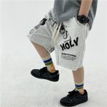 【110-160cm】ショートパンツ 男の子 アルファベット プリント 2色展開 - 画像 (6)