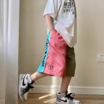 【110-160cm】ショートパンツ 男の子 アルファベット 配色 切り替え プリント カジュアル - 画像 (9)