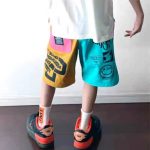 【110-160cm】ショートパンツ 男の子 アルファベット 配色 切り替え プリント カジュアル - 画像 (10)
