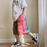 【110-160cm】ショートパンツ 男の子 アルファベット 配色 切り替え プリント カジュアル - 画像 (5)