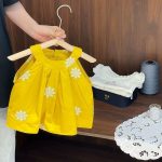 【80-130cm】セットアップ 女の子 ノースリーブ 透かし編み - 画像 (3)