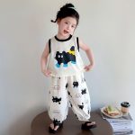 【80-140cm】セットアップ 女の子 かわいい カートゥーン - 画像 (3)