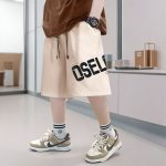 【100-170cm】ショートパンツ 男の子 5色展開 プリント アルファベット カジュアル - 画像 (6)