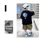 【120-170cm】セットアップ  男の子 プリント カートゥーン 半袖 Tシャツ＋ショートパンツ - 画像 (11)