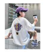 【120-170cm】セットアップ  男の子 プリント カートゥーン 半袖 Tシャツ＋ショートパンツ - 画像 (16)