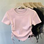 【110-160cm】半袖Tシャツ 女の子 シンプル シャーリング - 画像 (11)