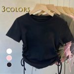 【110-160cm】半袖Tシャツ 女の子 シンプル シャーリング - 画像 (2)