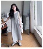 【120-170cm】ワンピース 女の子 レイヤード風 切り替え - 画像 (10)