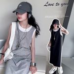 【120-170cm】ワンピース 女の子 レイヤード風 切り替え - 画像 (6)