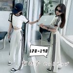 【120-170cm】セットアップ 女の子  スポーツ系 サイドライン