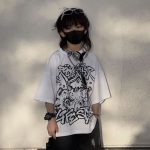 【100-170cm】半袖 トップス Tシャツ  男の子 プリント アルファベット ストリート - 画像 (5)
