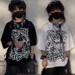 【100-170cm】半袖 トップス Tシャツ  男の子 プリント アルファベット ストリート
