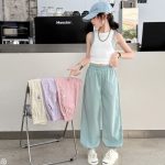 【110-170cm】パンツ 女の子 速乾 ゆったり 蚊よけ - 画像 (3)