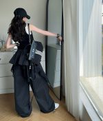 【130-170cm】 ワイドパンツorトップス 女の子 ストリート系 速乾 レース - 画像 (15)