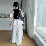 【130-170cm】 ワイドパンツorトップス 女の子 ストリート系 速乾 レース - 画像 (6)