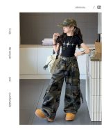 【120-170cm】半袖Ｔシャツorカーゴパンツ 女の子 カモフラ クール - 画像 (11)