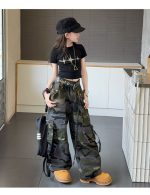 【120-170cm】半袖Ｔシャツorカーゴパンツ 女の子 カモフラ クール - 画像 (14)